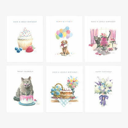 Assorted Birthday Cards (Set of 6)