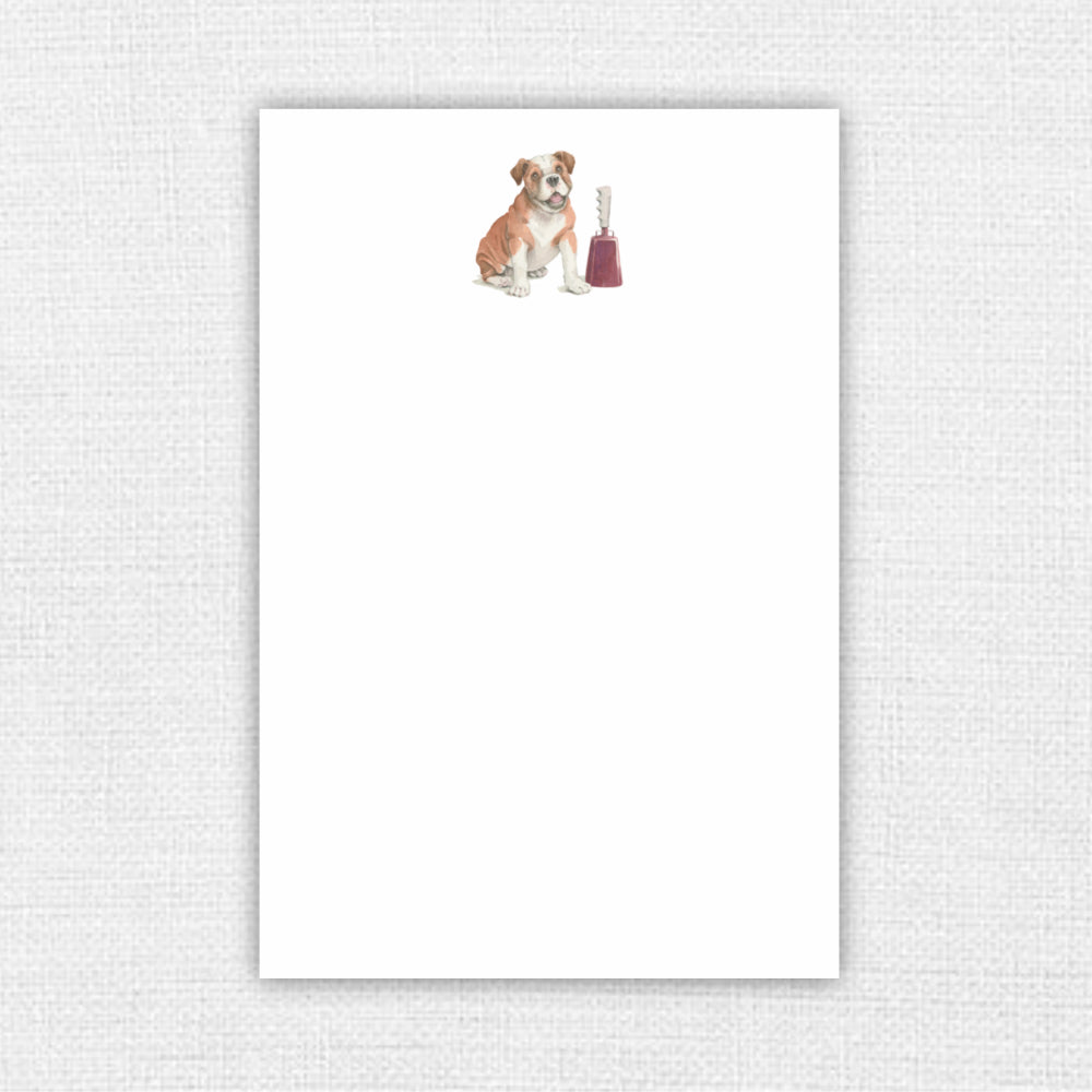 Bulldog and Cowbell Notepad