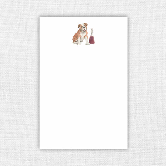 Bulldog and Cowbell Notepad