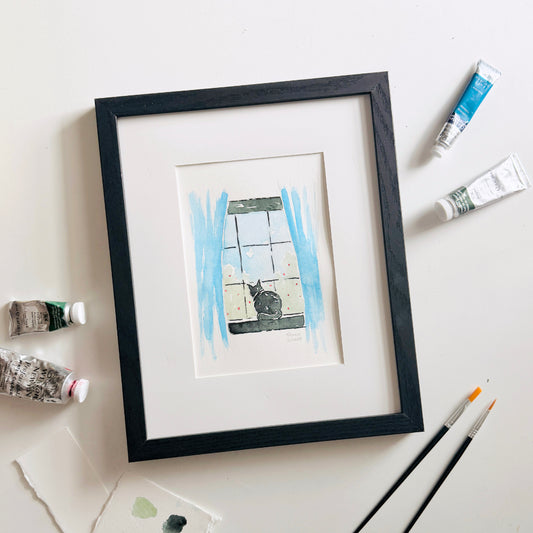 Cozy Cat Watercolor Class (at Two Bronze Dogs)