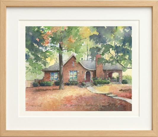 Heirloom House Portrait (House Plus Full Background)