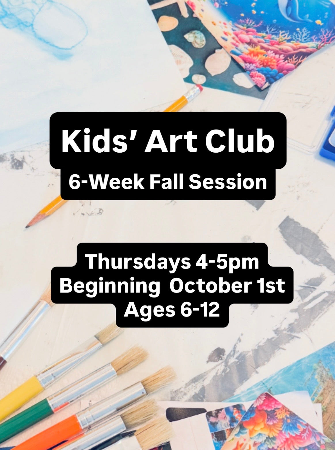 Kids’ Art Club (6-Week Fall Session)