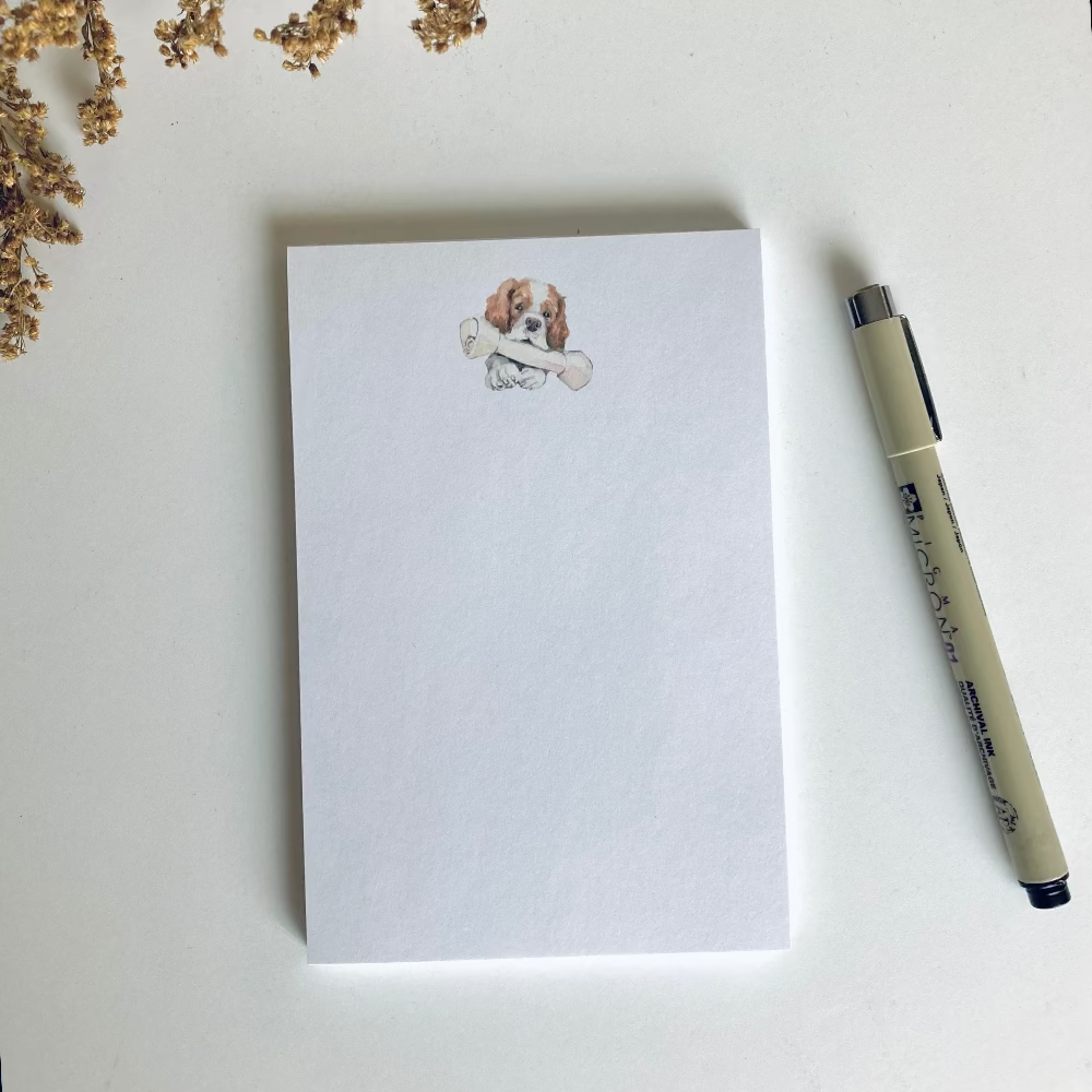 Puppy and Bone Notepad