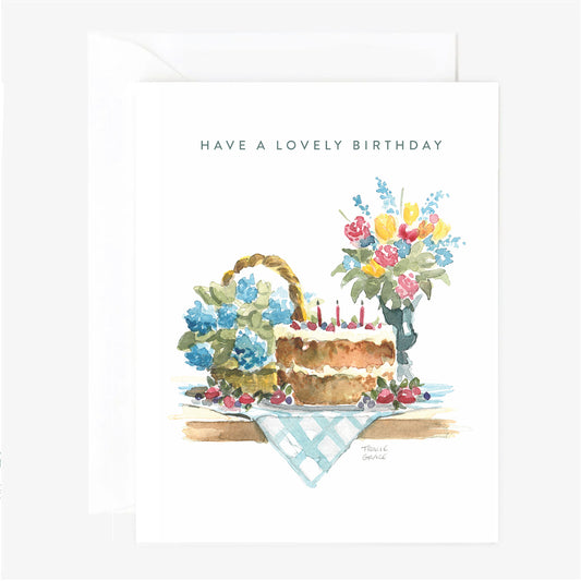 Have a Lovely Birthday - Watercolor Greeting Card